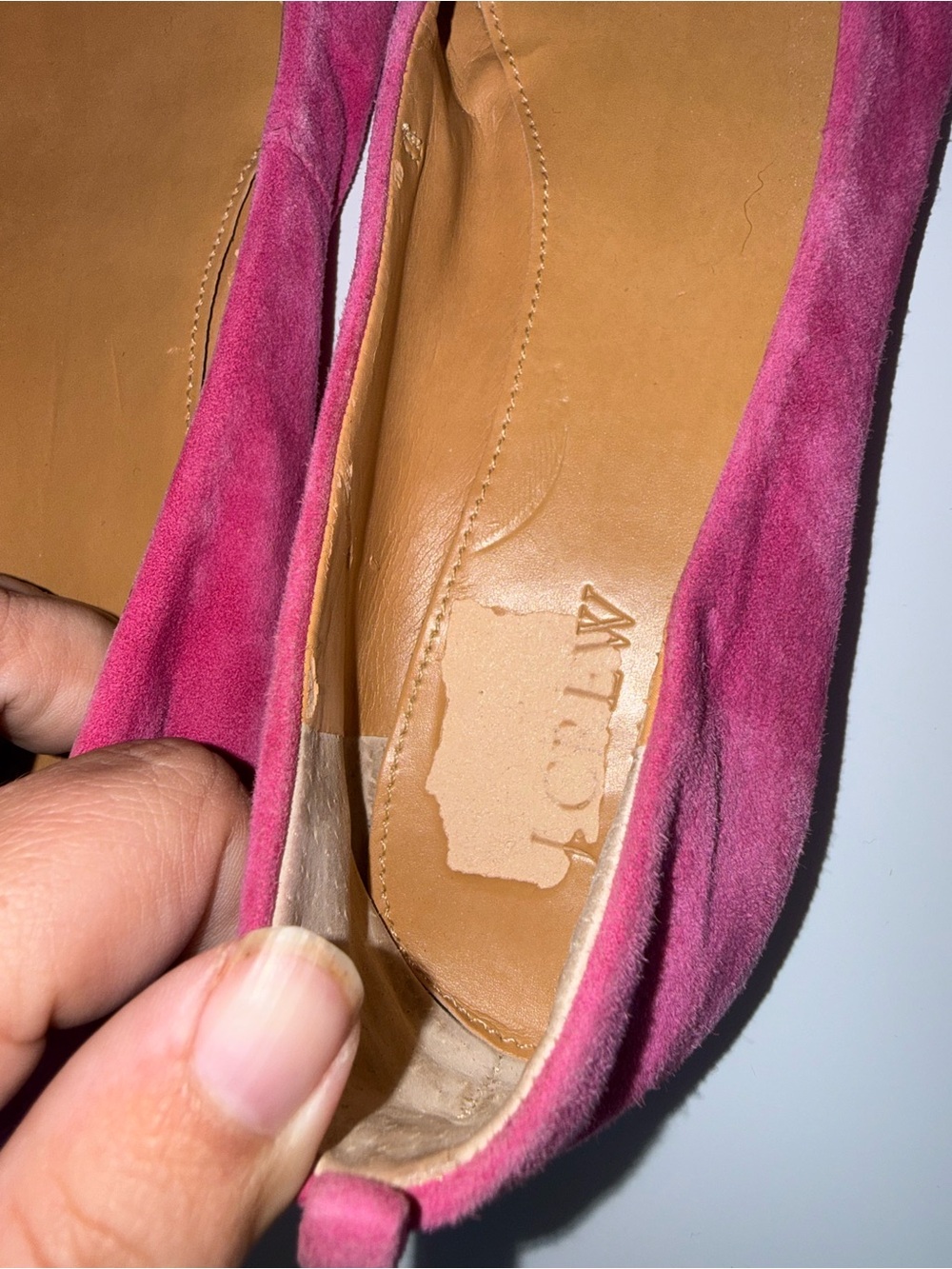 J.CREW preppy pink suede women’s work wear ruched ballet flats 8.5 - Picture 3 of 6